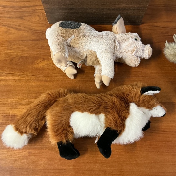 Folkmanis Hand Puppets Lot Of 5 Panda Red Fox Grunting Pig  Baby Sloth Sheep - Picture 6 of 14